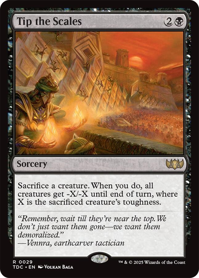 Tip the Scales [Tarkir: Dragonstorm Commander] | Gate City Games LLC