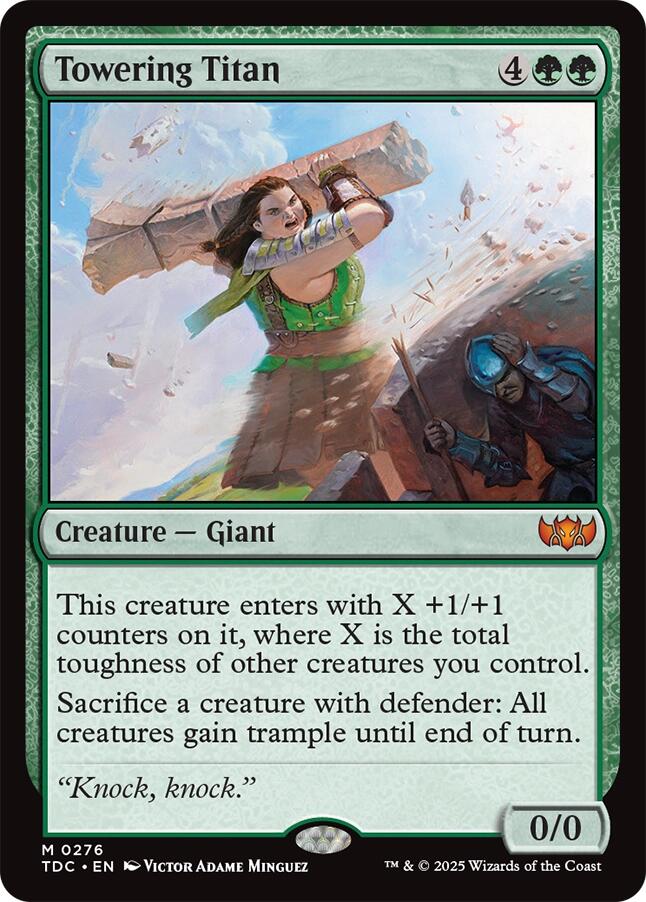 Towering Titan [Tarkir: Dragonstorm Commander] | Gate City Games LLC