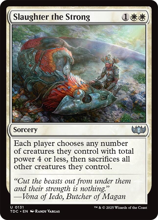 Slaughter the Strong [Tarkir: Dragonstorm Commander] | Gate City Games LLC