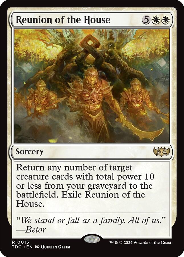 Reunion of the House [Tarkir: Dragonstorm Commander] | Gate City Games LLC