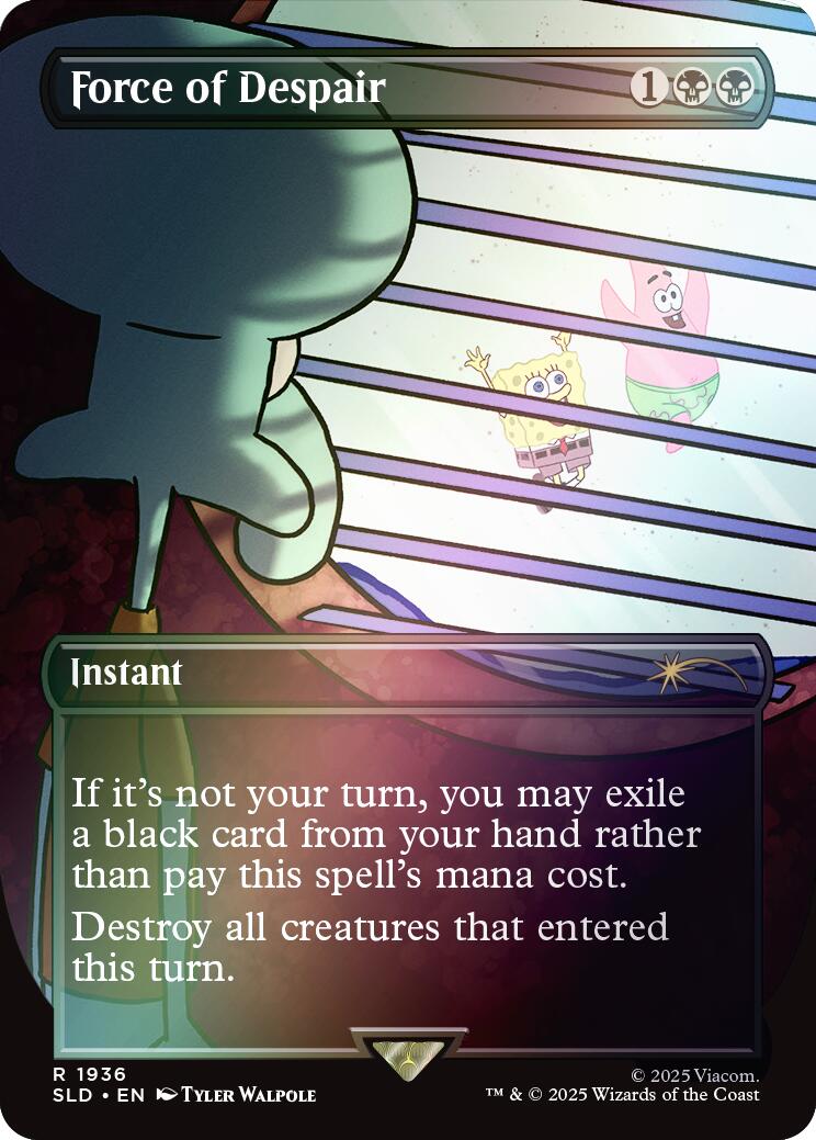 Force of Despair (Rainbow Foil) [Secret Lair Drop Series] | Gate City Games LLC