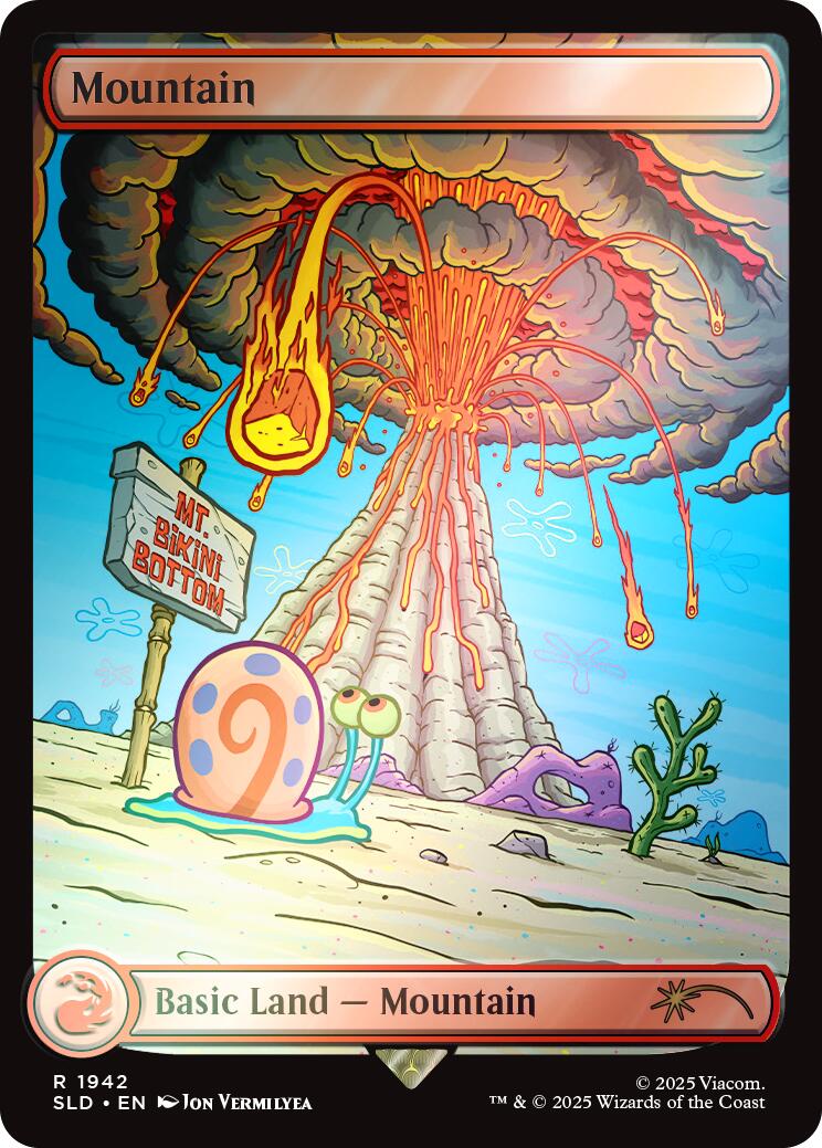 Mountain (1942) (Rainbow Foil) [Secret Lair Drop Series] | Gate City Games LLC