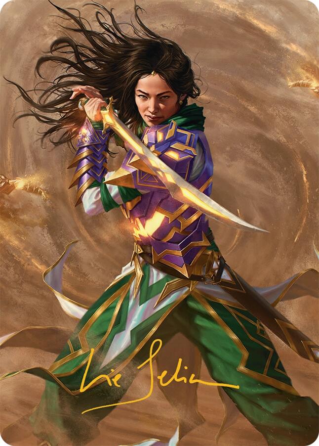 Descendant of Storms Art Card (2/54) (Gold-Stamped Signature) [Tarkir: Dragonstorm Art Series] | Gate City Games LLC