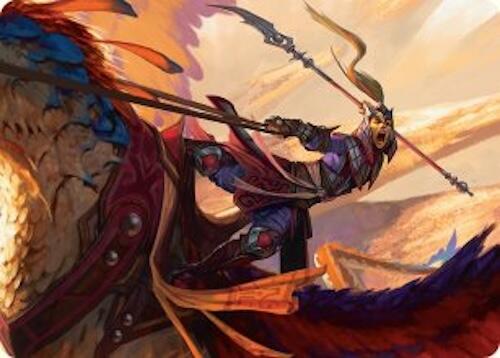 Dragonback Lancer Art Card (3/54) [Tarkir: Dragonstorm Art Series] | Gate City Games LLC