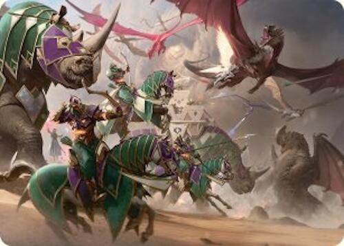 United Battlefront Art Card (5/54) [Tarkir: Dragonstorm Art Series] | Gate City Games LLC