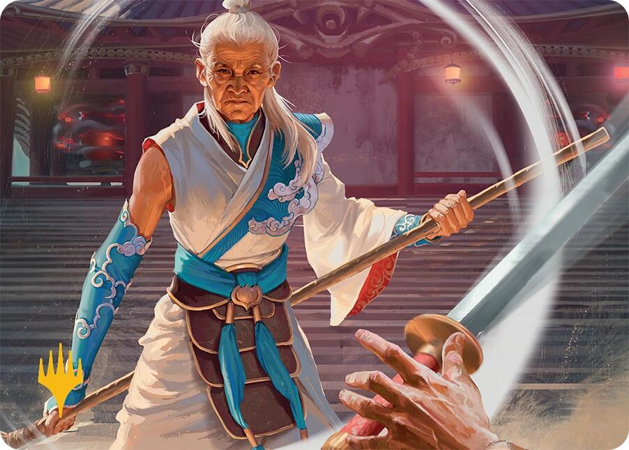 Humbling Elder Art Card (7/54) (Gold-Stamped Signature) [Tarkir: Dragonstorm Art Series] | Gate City Games LLC