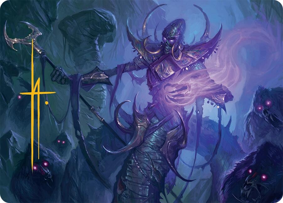 Sidisi, Regent of the Mire Art Card (14/54) (Gold-Stamped Signature) [Tarkir: Dragonstorm Art Series] | Gate City Games LLC