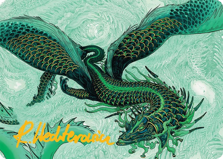 Teval, Arbiter of Virtue Art Card (38/54) (Gold-Stamped Signature) [Tarkir: Dragonstorm Art Series] | Gate City Games LLC