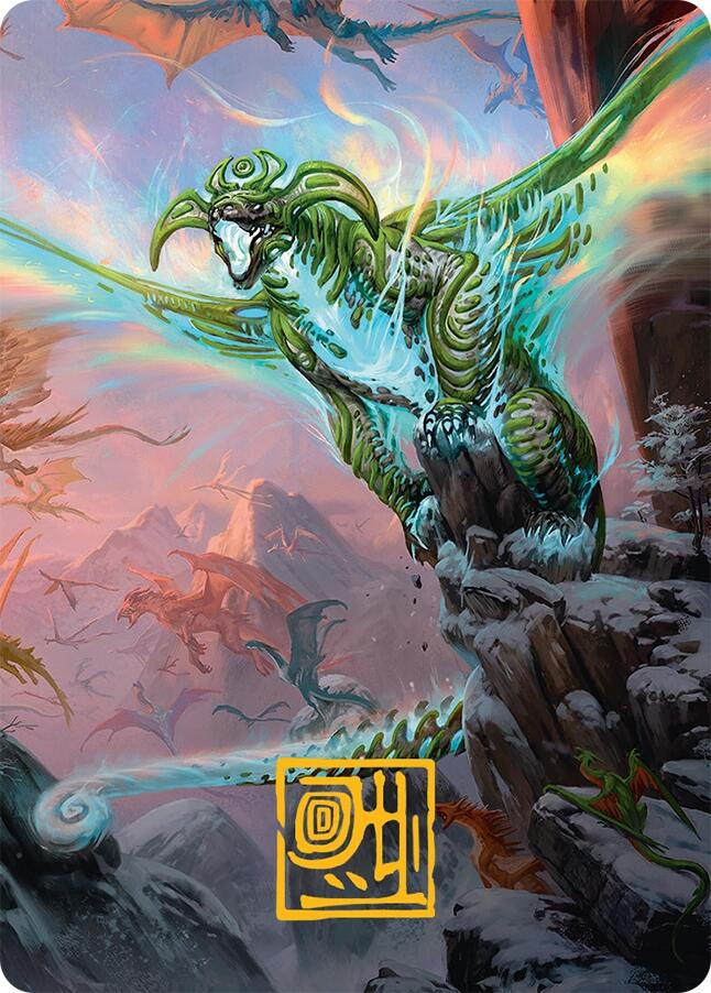 Ureni of the Unwritten Art Card (51/54) (Gold-Stamped Signature) [Tarkir: Dragonstorm Art Series] | Gate City Games LLC