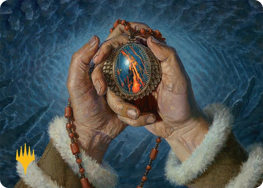 Mox Jasper Art Card (28/54) (Gold-Stamped) [Tarkir: Dragonstorm Art Series] | Gate City Games LLC