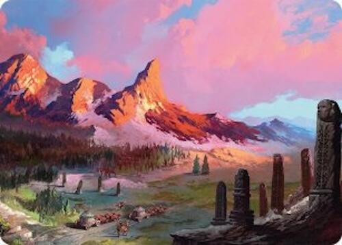 Rugged Highlands Art Card (29/54) [Tarkir: Dragonstorm Art Series] | Gate City Games LLC