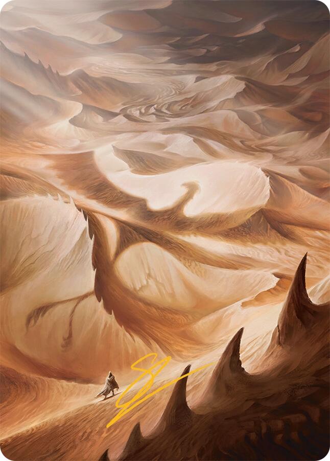 Plains Art Card (30/54) (Gold-Stamped Signature) [Tarkir: Dragonstorm Art Series] | Gate City Games LLC