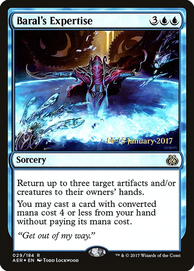 Baral's Expertise [Aether Revolt Prerelease Promos] | Gate City Games LLC