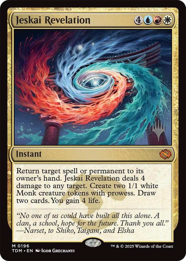 Jeskai Revelation [Tarkir: Dragonstorm Promos] | Gate City Games LLC