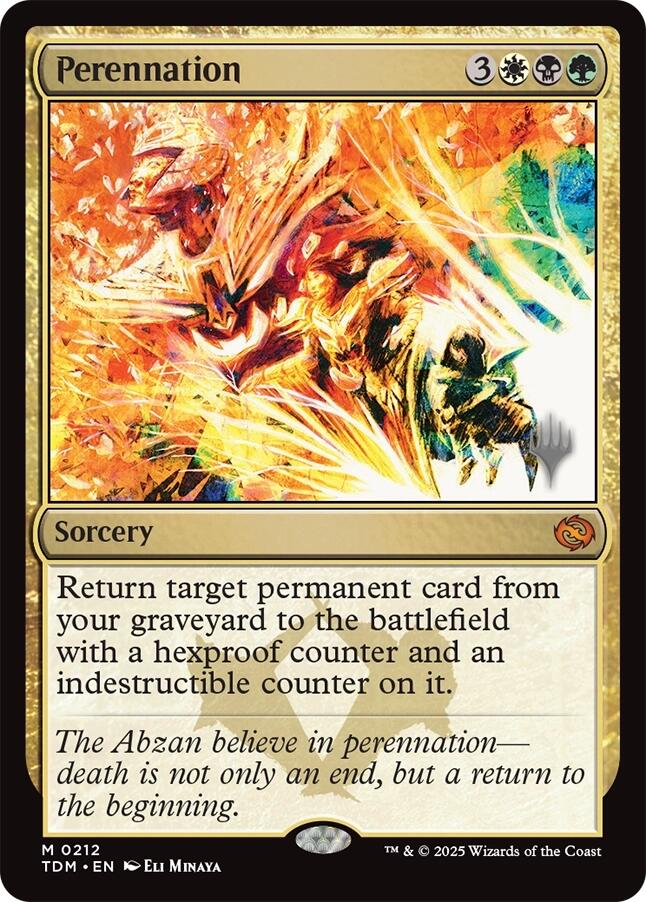 Perennation [Tarkir: Dragonstorm Promos] | Gate City Games LLC