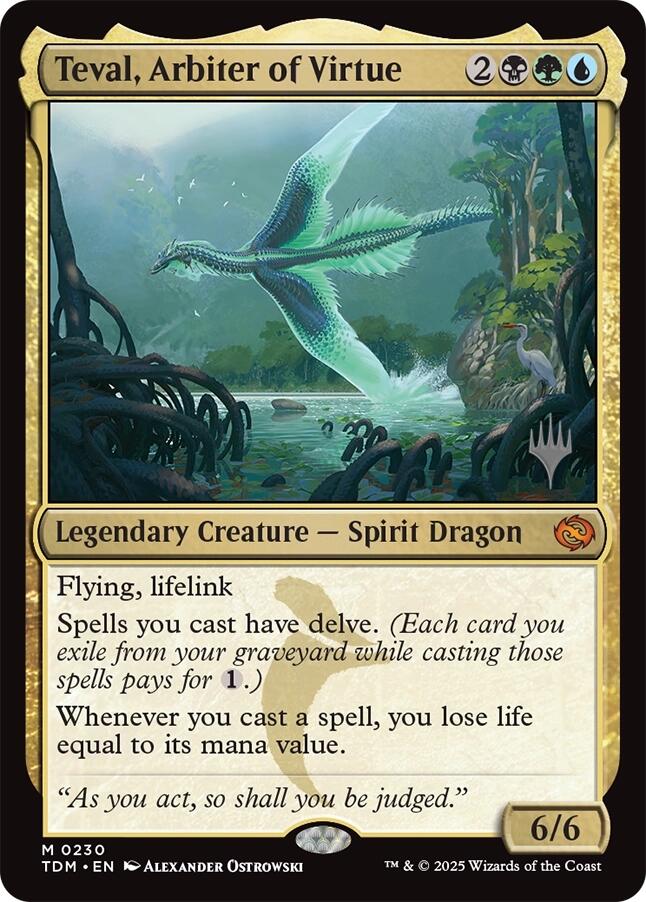 Teval, Arbiter of Virtue [Tarkir: Dragonstorm Promos] | Gate City Games LLC