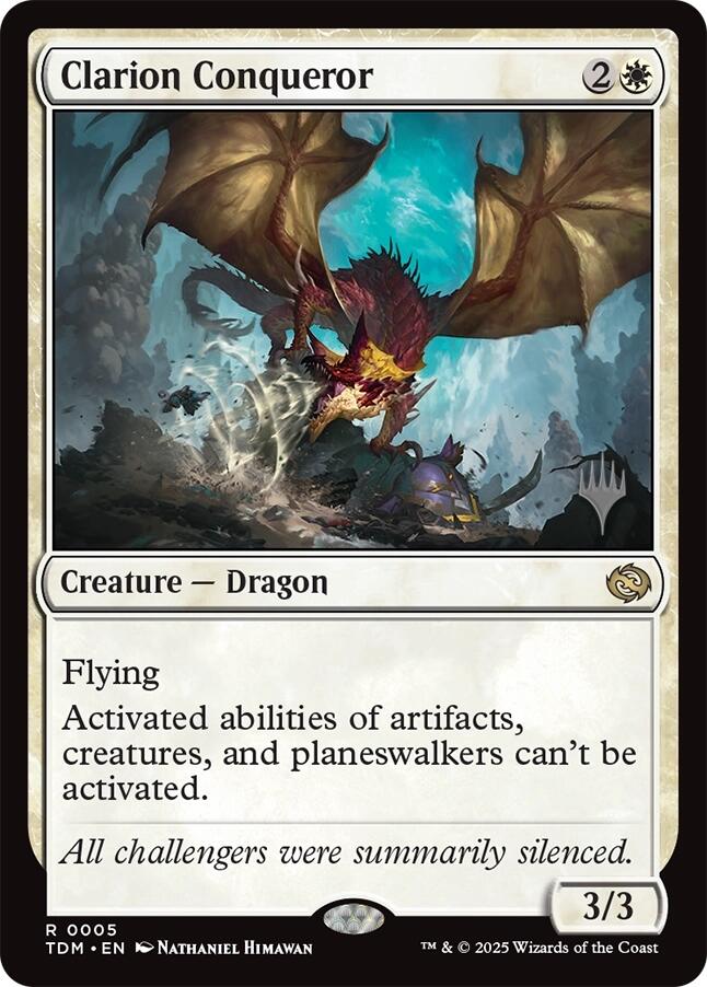 Clarion Conqueror [Tarkir: Dragonstorm Promos] | Gate City Games LLC