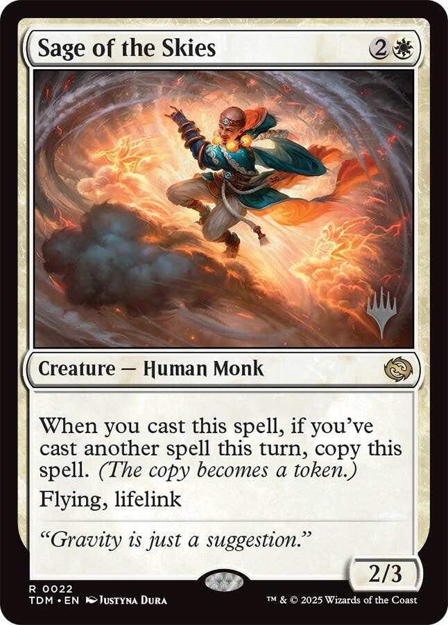 Sage of the Skies [Tarkir: Dragonstorm Promos] | Gate City Games LLC