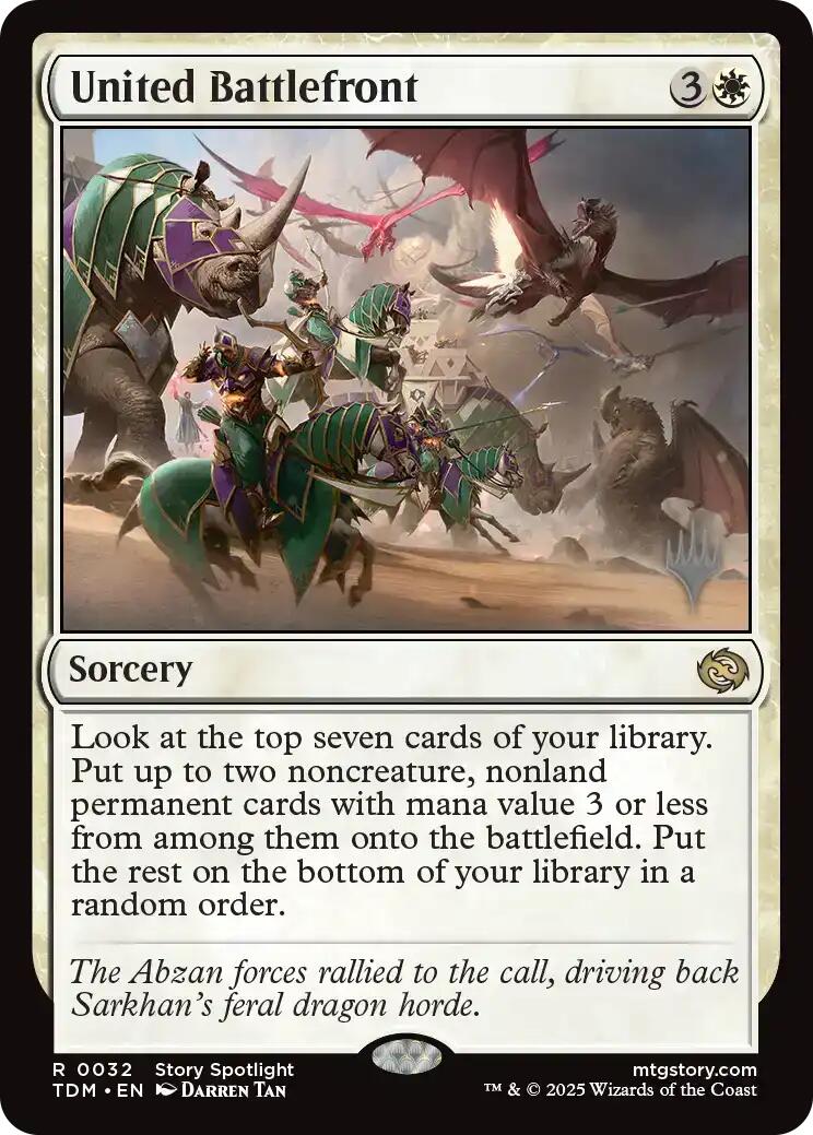 United Battlefront [Tarkir: Dragonstorm Promos] | Gate City Games LLC