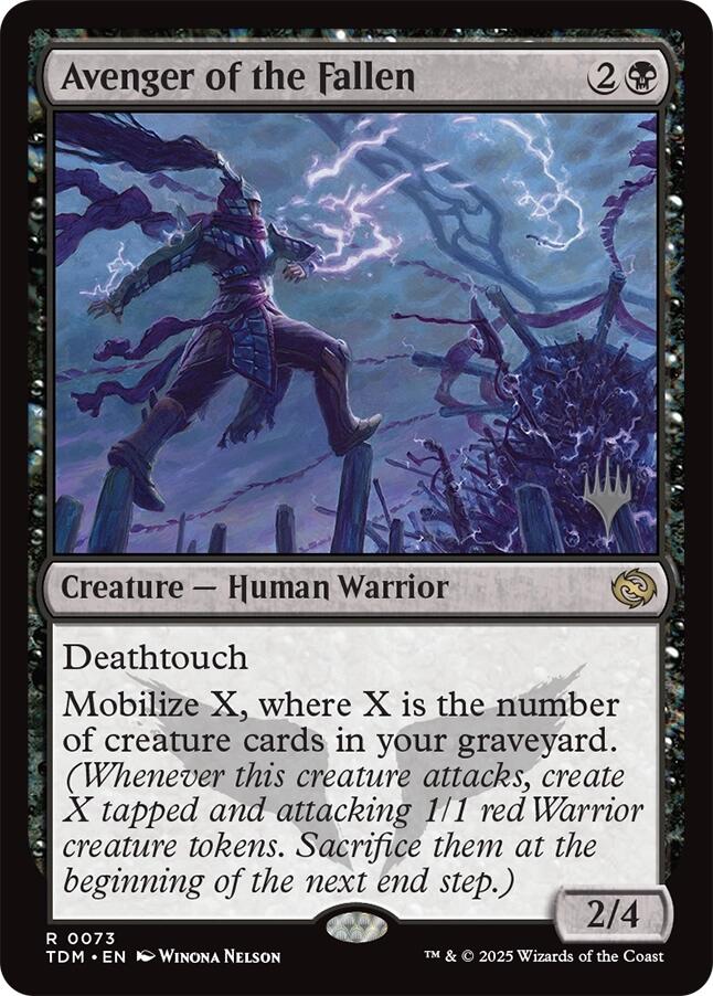 Avenger of the Fallen [Tarkir: Dragonstorm Promos] | Gate City Games LLC
