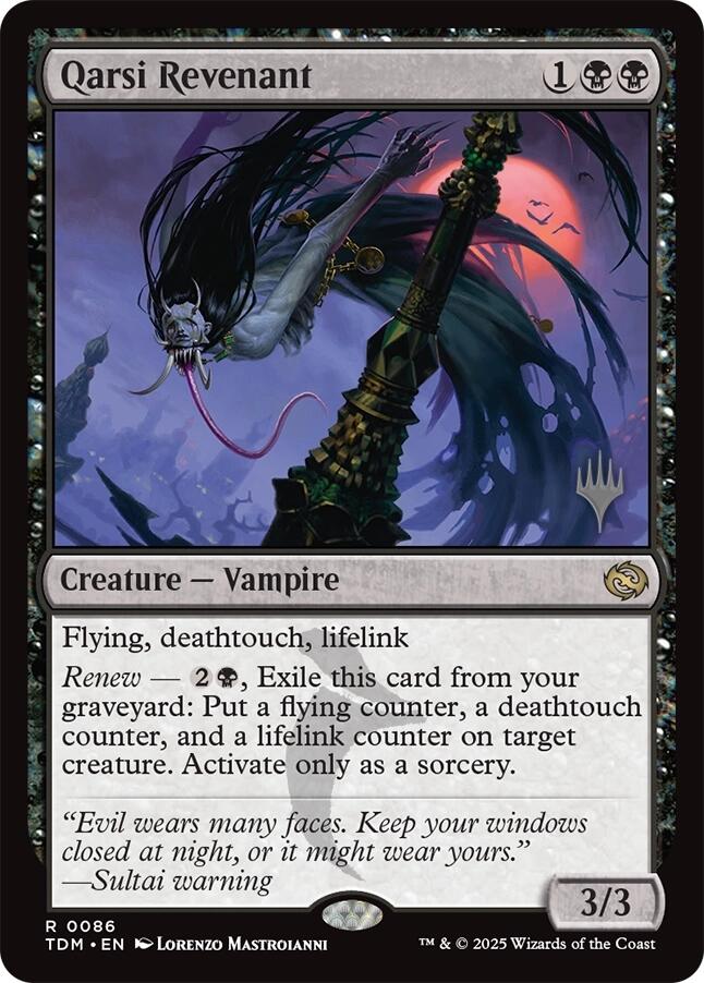Qarsi Revenant [Tarkir: Dragonstorm Promos] | Gate City Games LLC