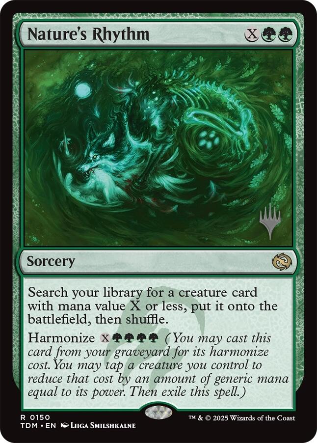Nature's Rhythm [Tarkir: Dragonstorm Promos] | Gate City Games LLC