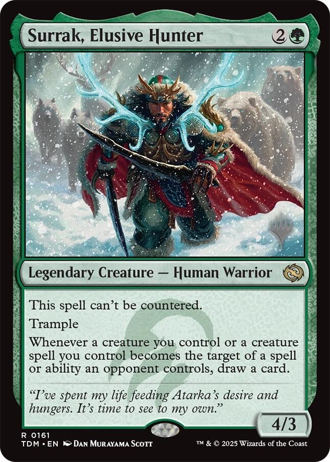 Surrak, Elusive Hunter [Tarkir: Dragonstorm Promos] | Gate City Games LLC