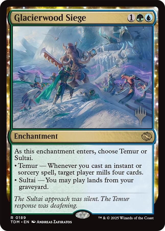 Glacierwood Siege [Tarkir: Dragonstorm Promos] | Gate City Games LLC