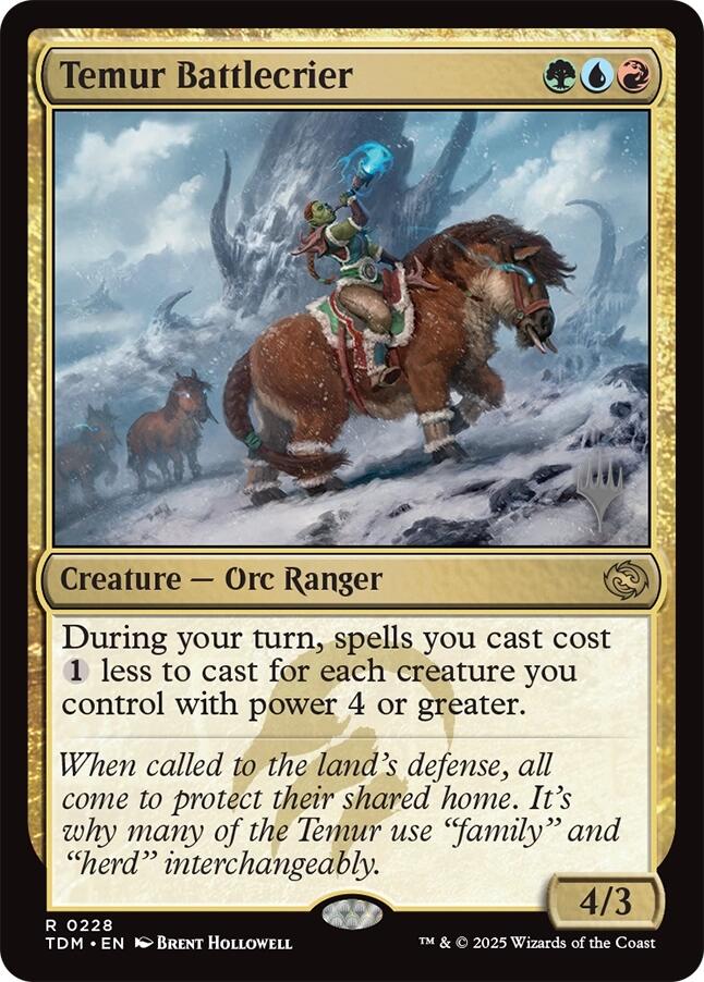 Temur Battlecrier [Tarkir: Dragonstorm Promos] | Gate City Games LLC