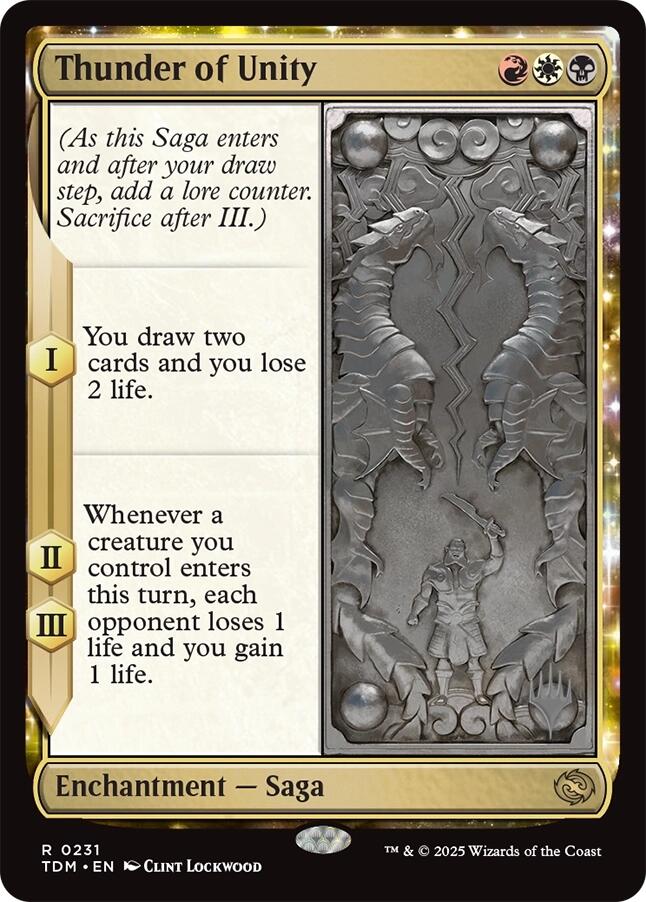 Thunder of Unity [Tarkir: Dragonstorm Promos] | Gate City Games LLC