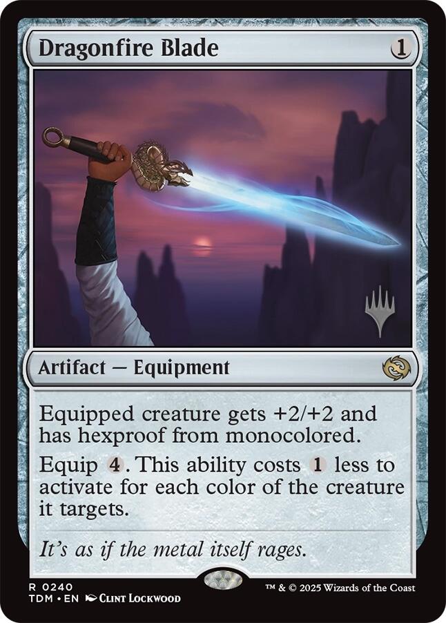 Dragonfire Blade [Tarkir: Dragonstorm Promos] | Gate City Games LLC
