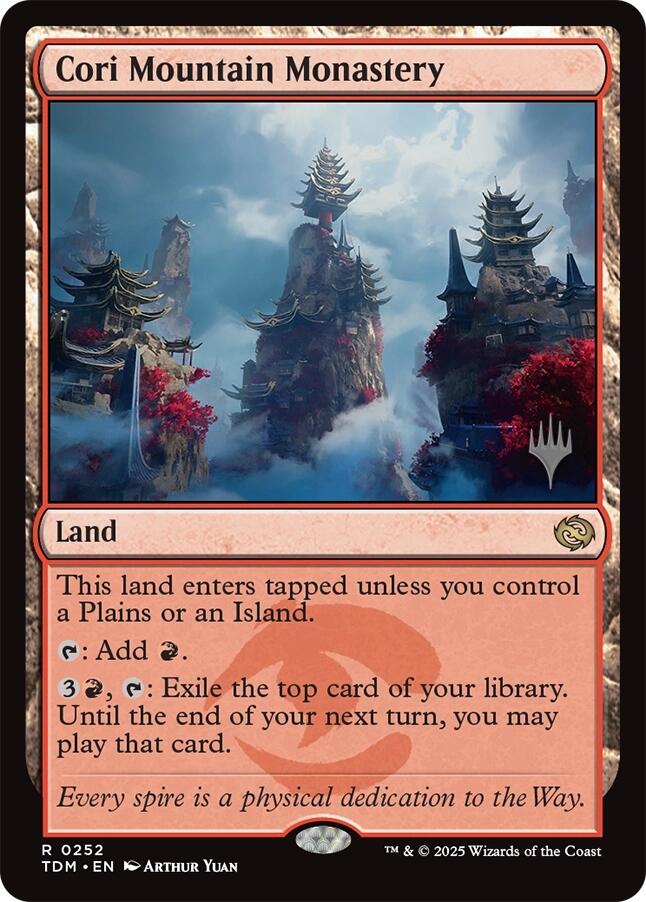 Cori Mountain Monastery [Tarkir: Dragonstorm Promos] | Gate City Games LLC