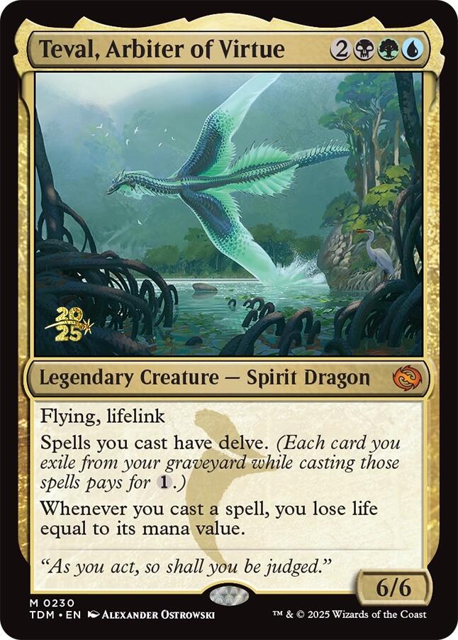 Teval, Arbiter of Virtue [Tarkir: Dragonstorm Prerelease Promos] | Gate City Games LLC