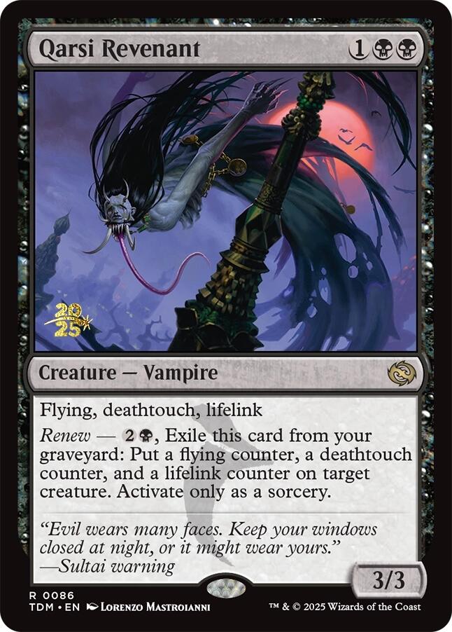 Qarsi Revenant [Tarkir: Dragonstorm Prerelease Promos] | Gate City Games LLC