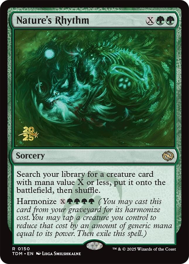 Nature's Rhythm [Tarkir: Dragonstorm Prerelease Promos] | Gate City Games LLC
