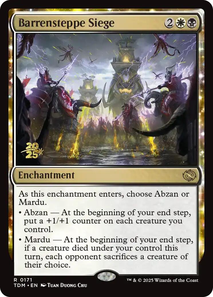 Barrensteppe Siege [Tarkir: Dragonstorm Prerelease Promos] | Gate City Games LLC