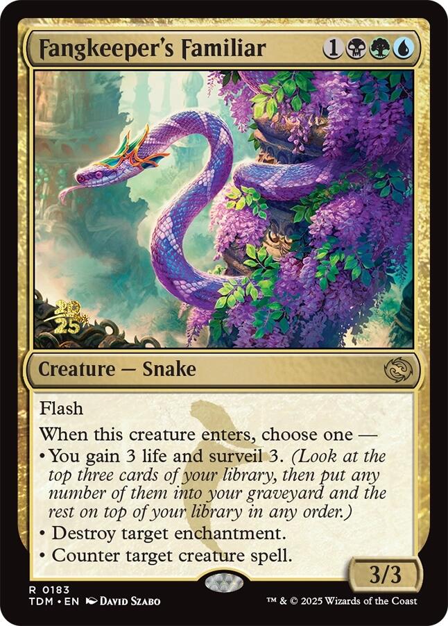 Fangkeeper's Familiar [Tarkir: Dragonstorm Prerelease Promos] | Gate City Games LLC