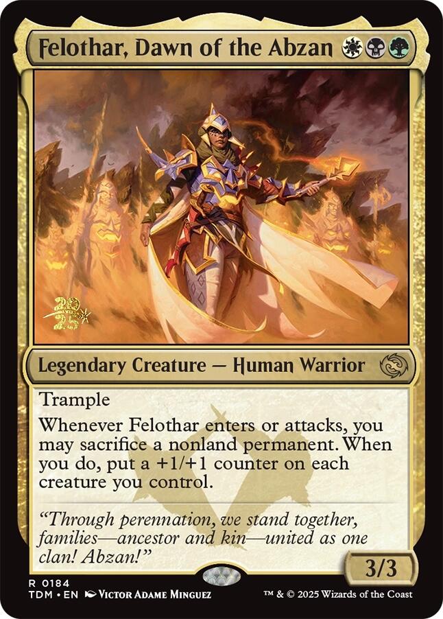 Felothar, Dawn of the Abzan [Tarkir: Dragonstorm Prerelease Promos] | Gate City Games LLC