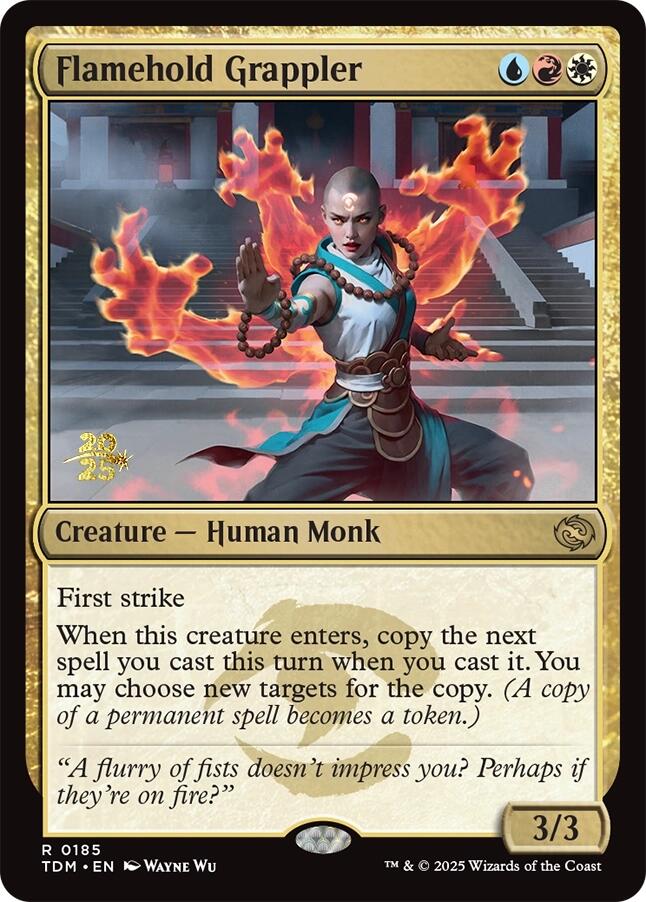 Flamehold Grappler [Tarkir: Dragonstorm Prerelease Promos] | Gate City Games LLC