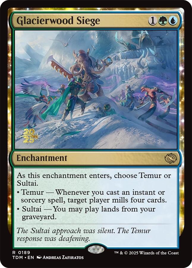 Glacierwood Siege [Tarkir: Dragonstorm Prerelease Promos] | Gate City Games LLC