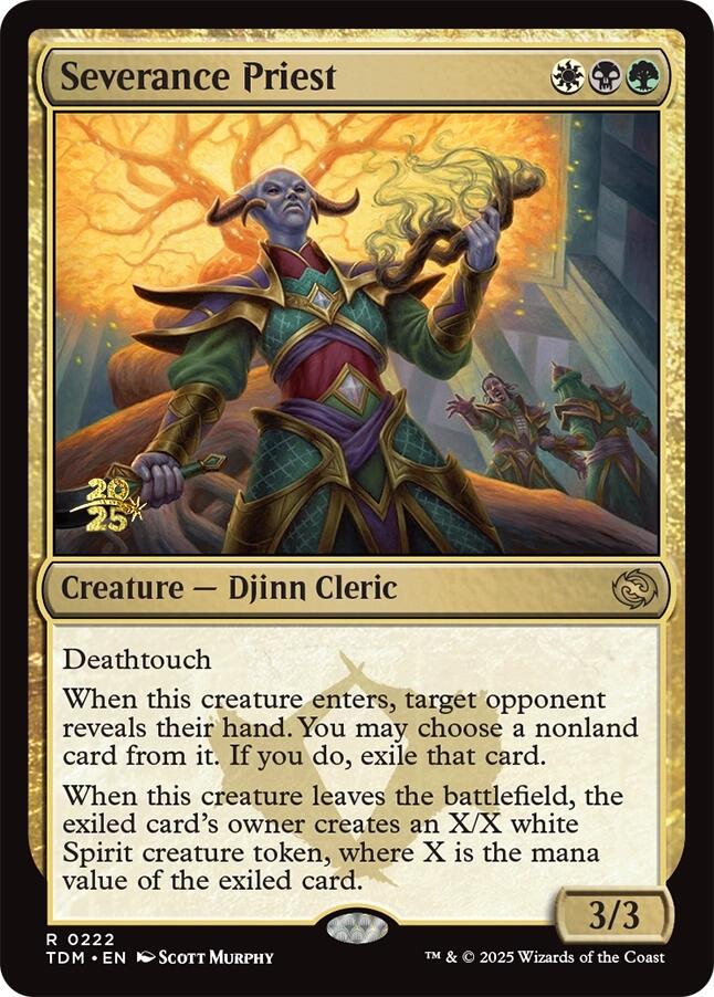 Severance Priest [Tarkir: Dragonstorm Prerelease Promos] | Gate City Games LLC