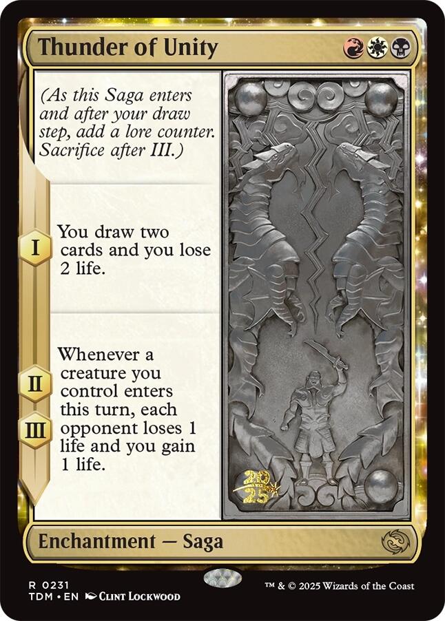 Thunder of Unity [Tarkir: Dragonstorm Prerelease Promos] | Gate City Games LLC