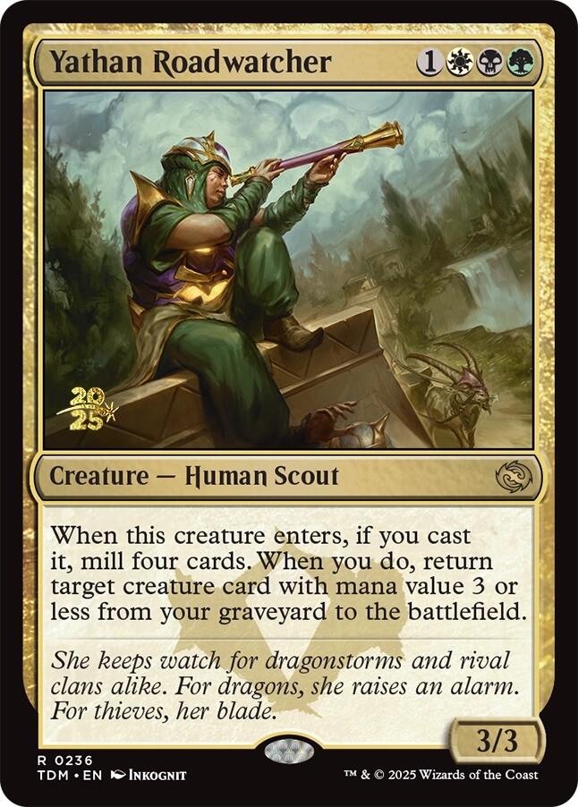 Yathan Roadwatcher [Tarkir: Dragonstorm Prerelease Promos] | Gate City Games LLC