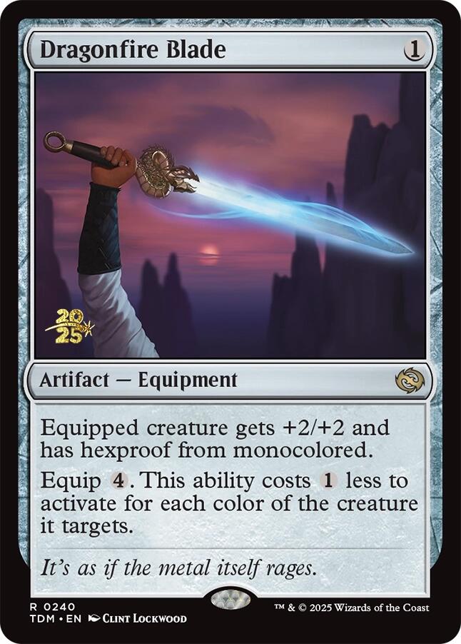 Dragonfire Blade [Tarkir: Dragonstorm Prerelease Promos] | Gate City Games LLC