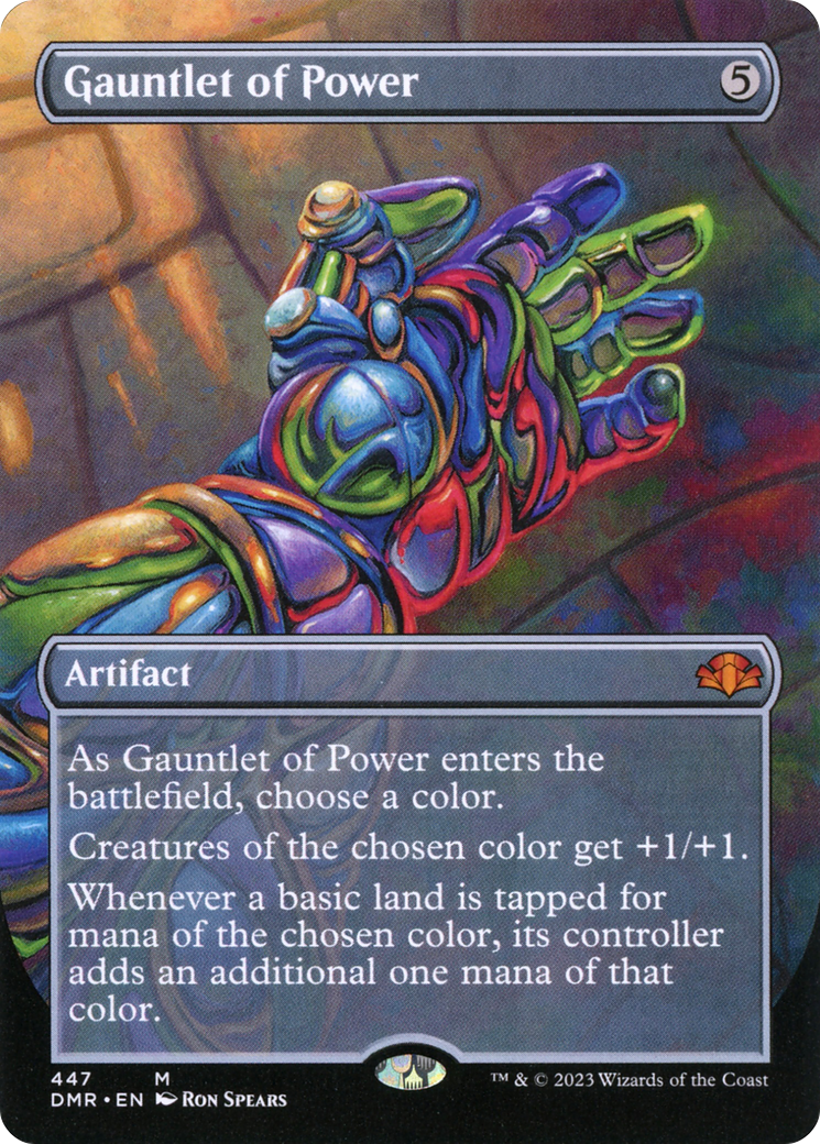Gauntlet of Power (Borderless Alternate Art) [Dominaria Remastered] | Gate City Games LLC