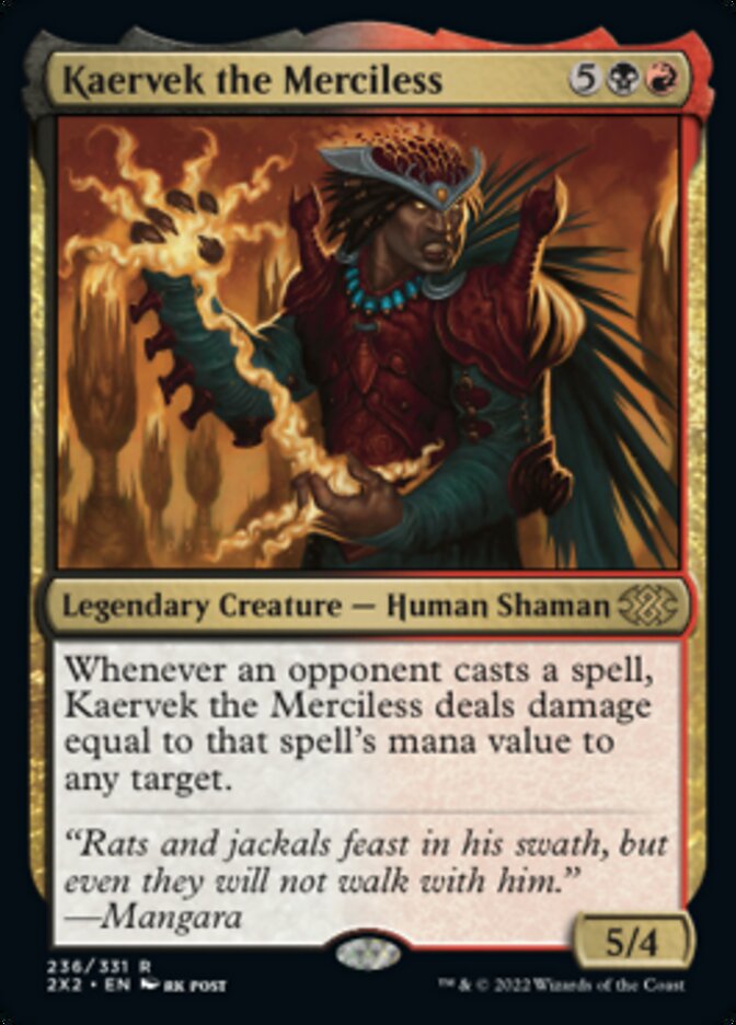 Kaervek the Merciless [Double Masters 2022] | Gate City Games LLC