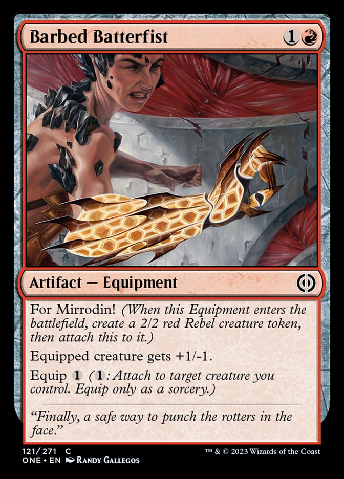 Barbed Batterfist [Phyrexia: All Will Be One] | Gate City Games LLC
