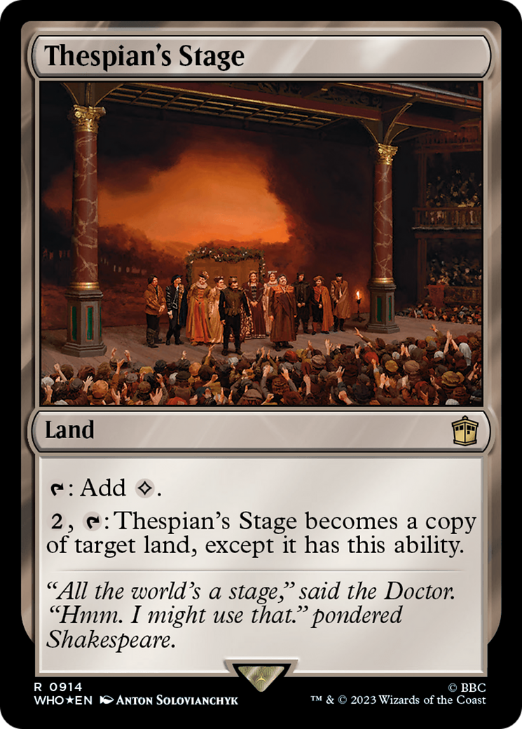 Thespian's Stage (Surge Foil) [Doctor Who] | Gate City Games LLC