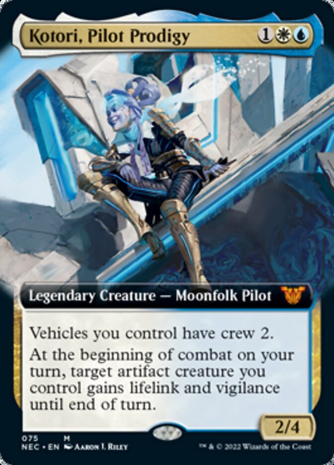 Kotori, Pilot Prodigy (Extended Art) [Kamigawa: Neon Dynasty Commander] | Gate City Games LLC