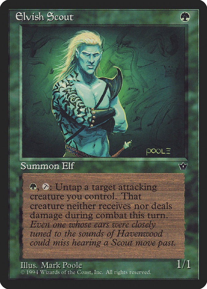 Elvish Scout (Mark Poole) [Fallen Empires] | Gate City Games LLC